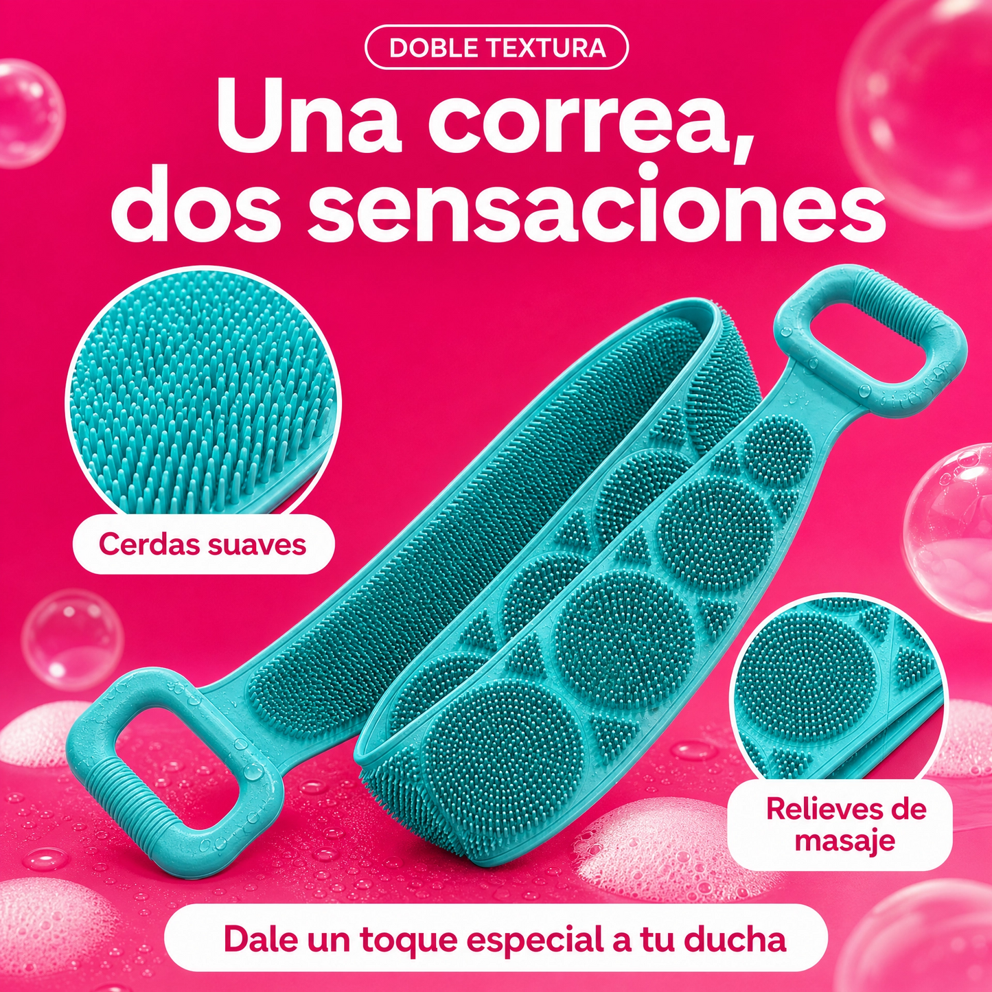Cepillo Masajeador Corporal Extra Largo
