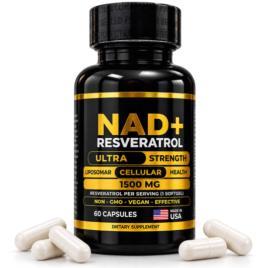 NAD+ Resveratrol Americano 60 Cápsulas