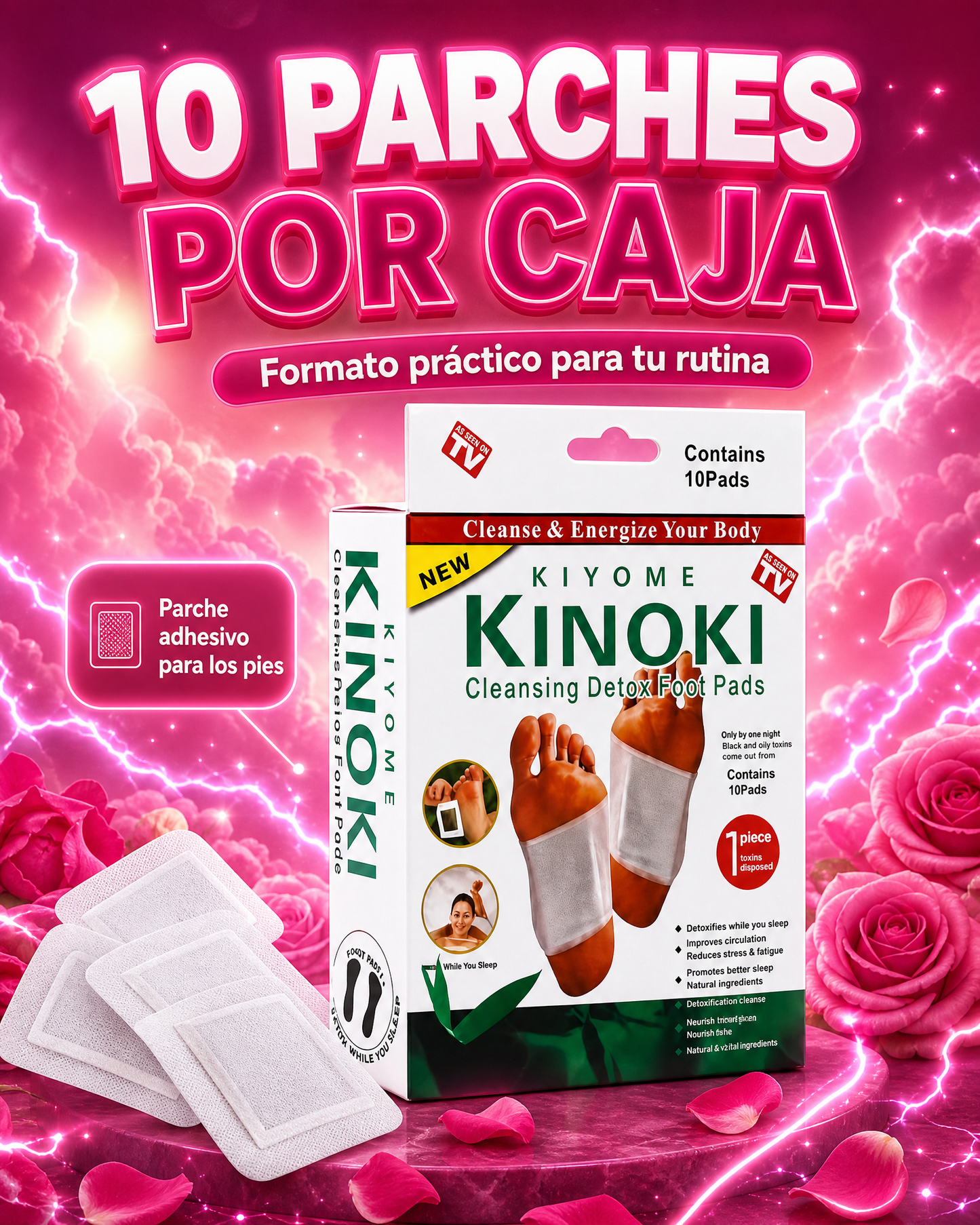 Parches Kinokis para pie