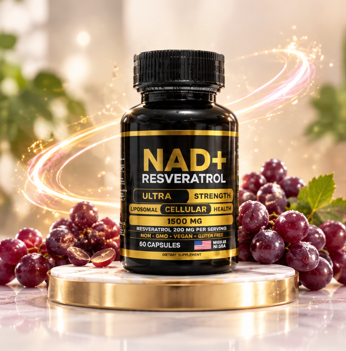 NAD+ y Resveratrol, fórmula antioxidante de alta concentración