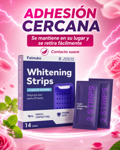 Tiras Blanqueadoras Dentales Adherentes