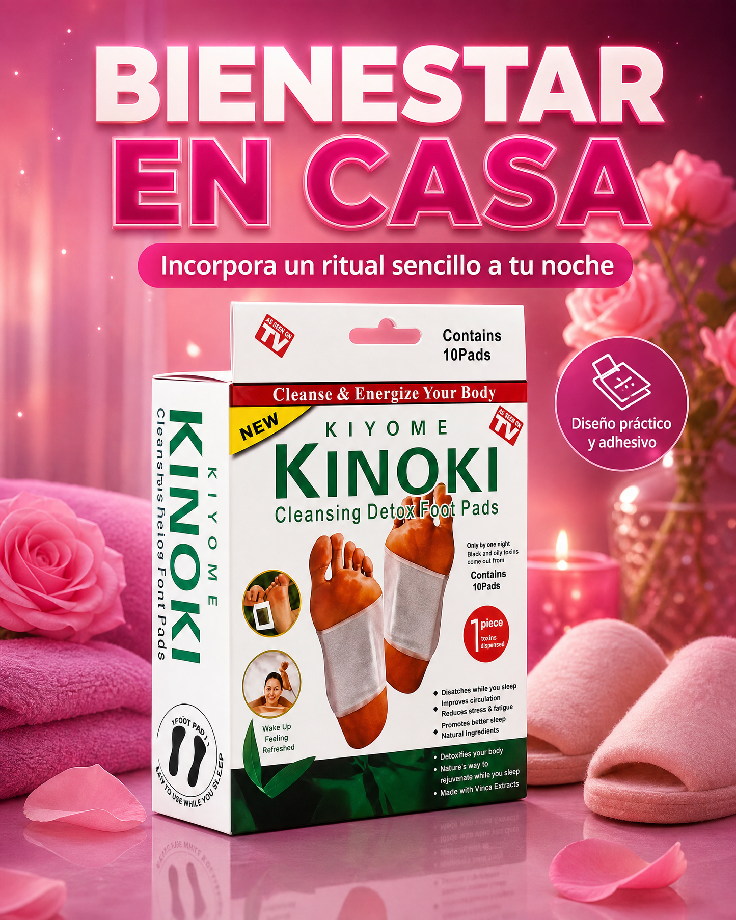 Parches Kinokis para pie