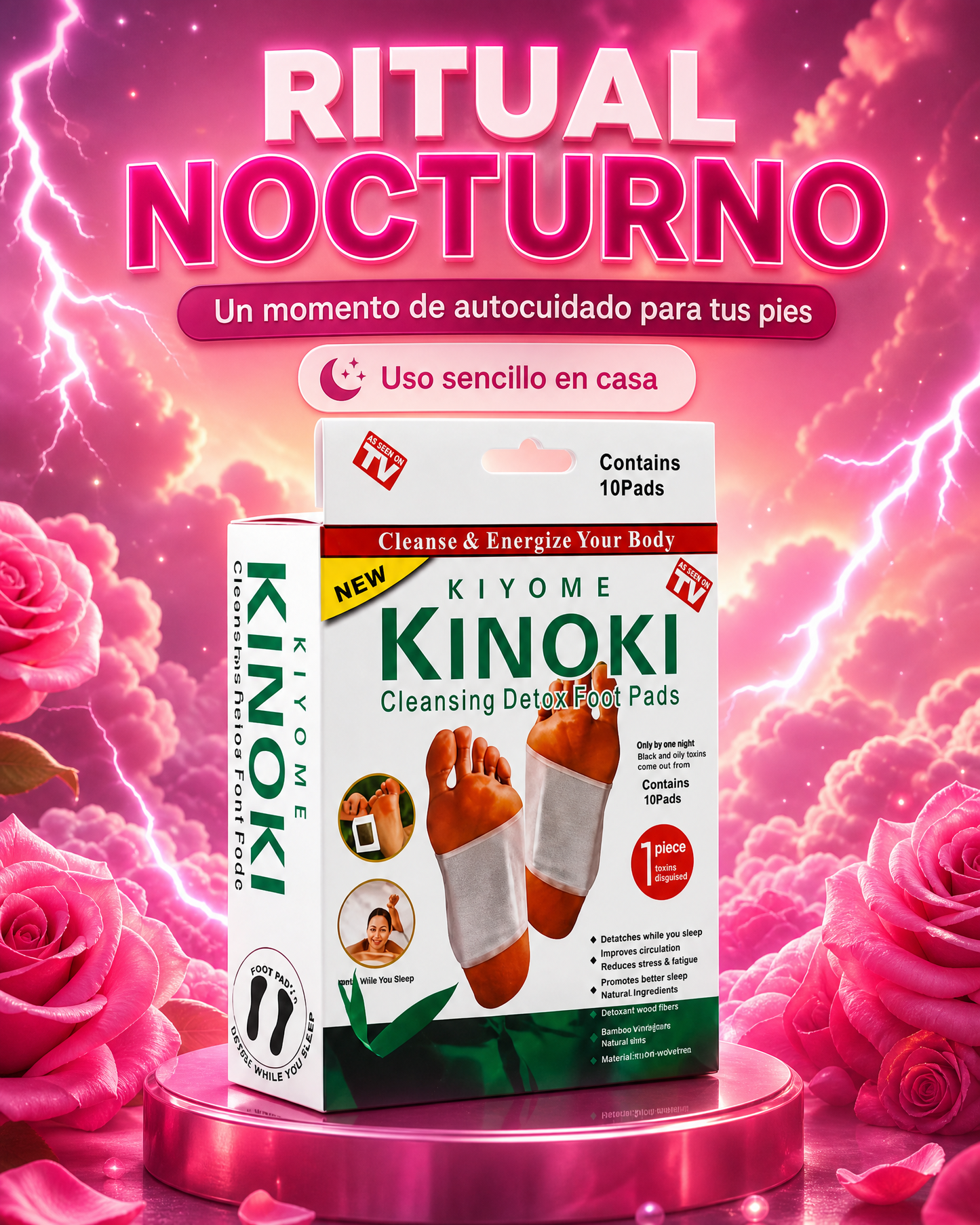 Parches Kinokis para pie