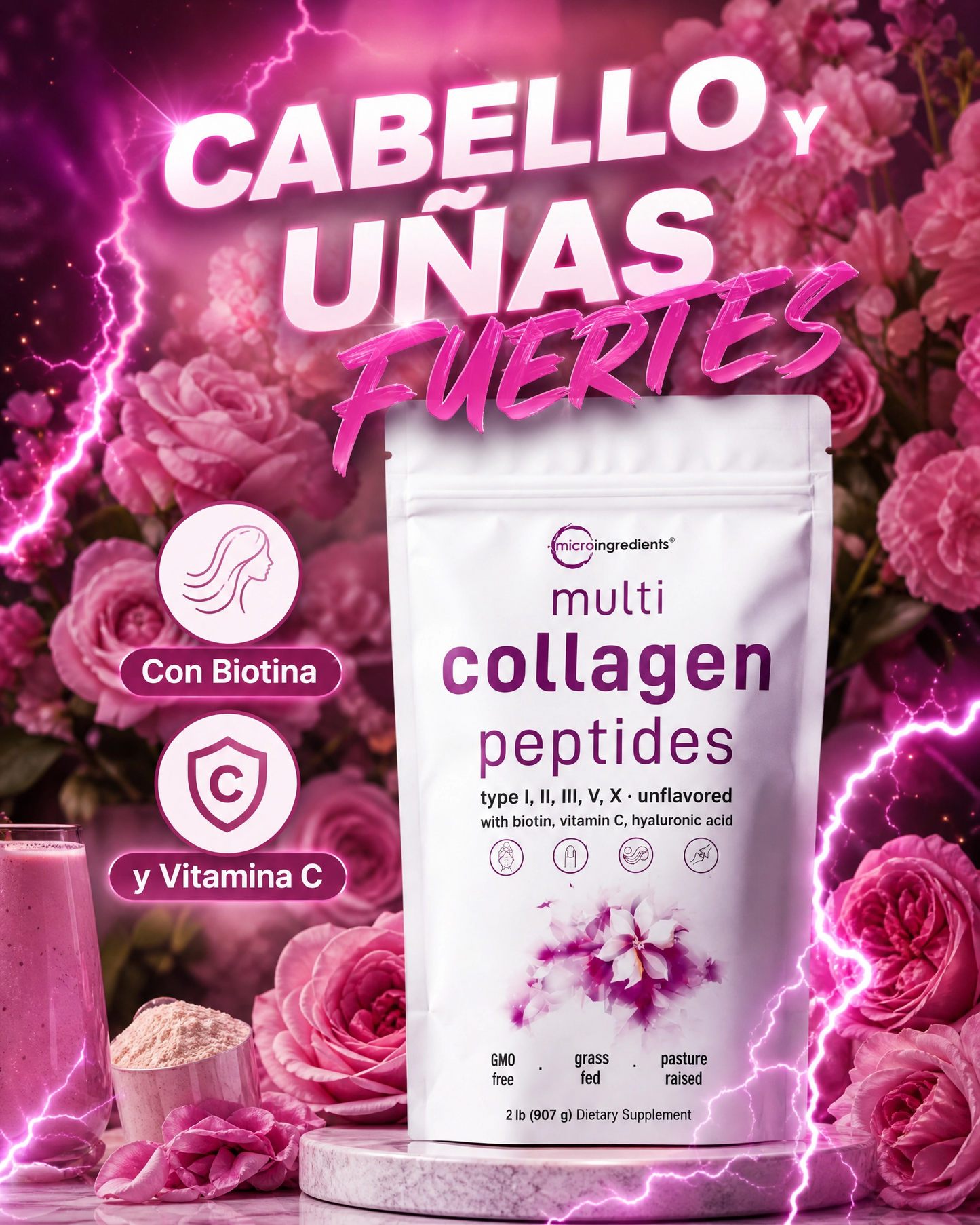 Colágeno Multi Péptidos en Polvo