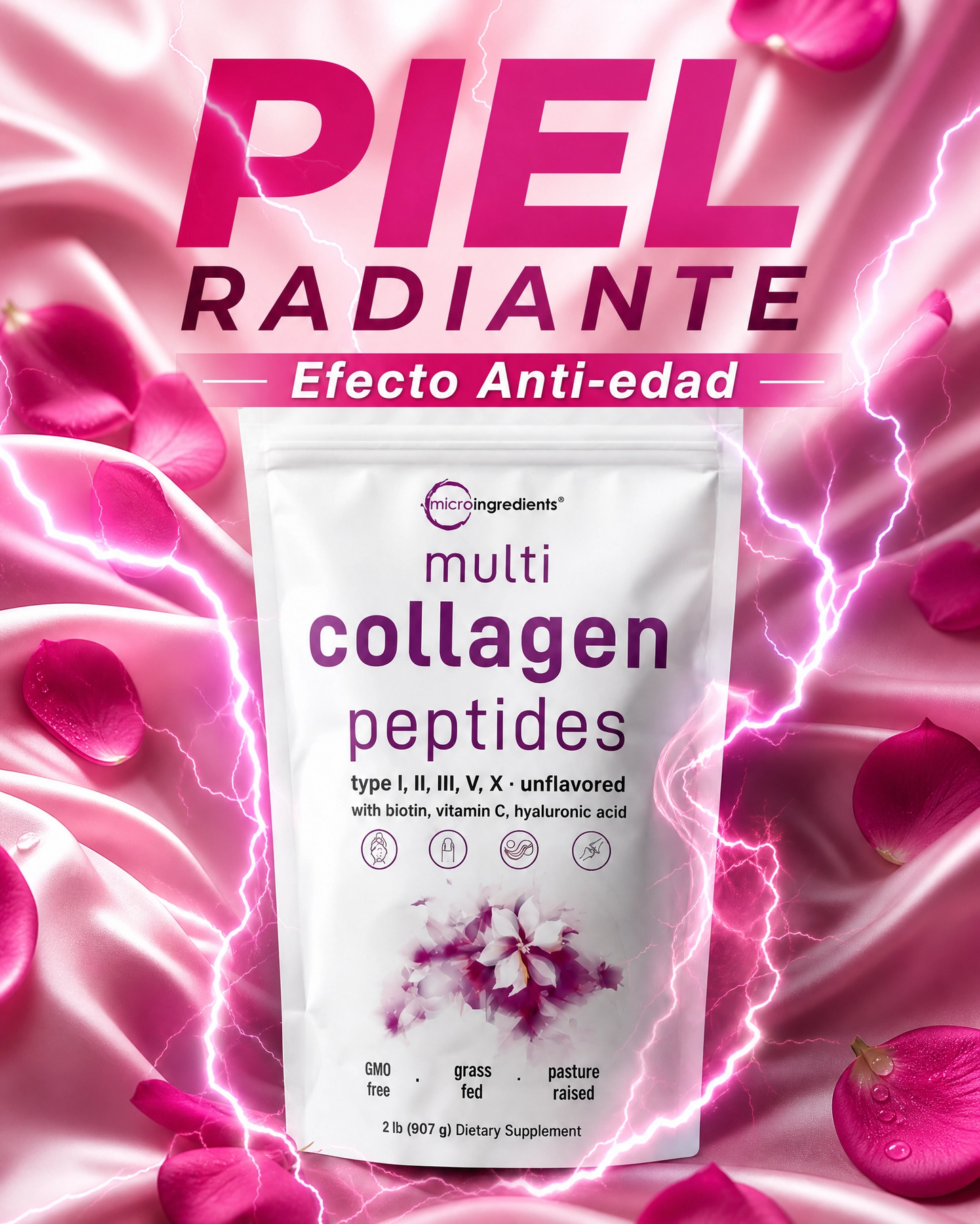 Colágeno Multi Péptidos en Polvo