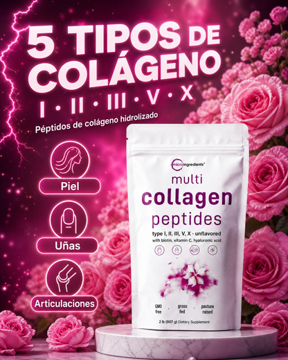 Colágeno Multi Péptidos en Polvo