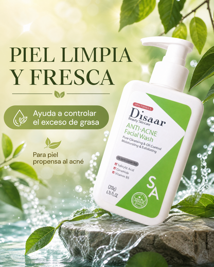 Disaar Jabón Anti-Acné - piel limpia y fresca, ayuda a controlar el exceso de grasa