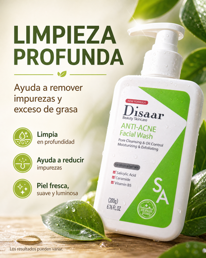 Disaar Jabón Anti-Acné - limpieza profunda, ayuda a remover impurezas y exceso de grasa
