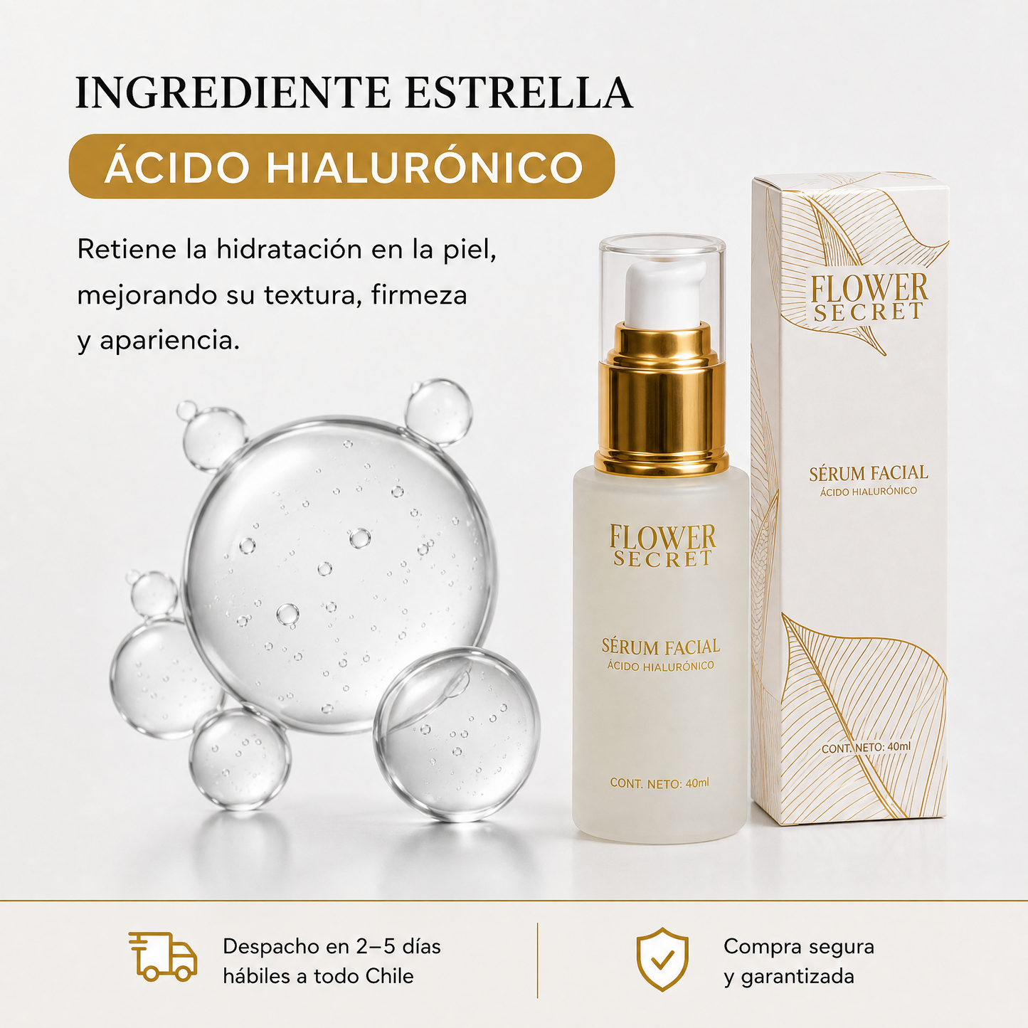 Ingrediente estrella: ácido hialurónico – Flower Secret Sérum Facial