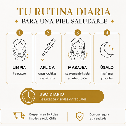Rutina diaria de uso del Sérum Facial Flower Secret