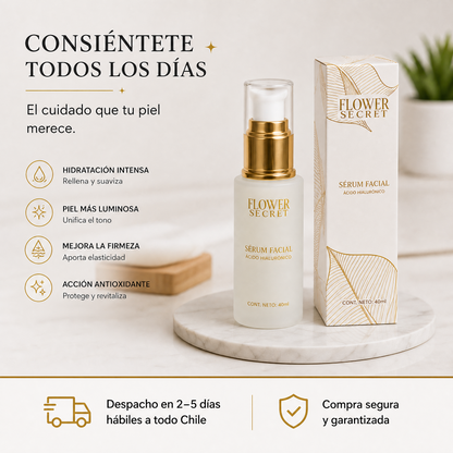 Flower Secret Sérum Facial con Ácido Hialurónico – cuidado diario