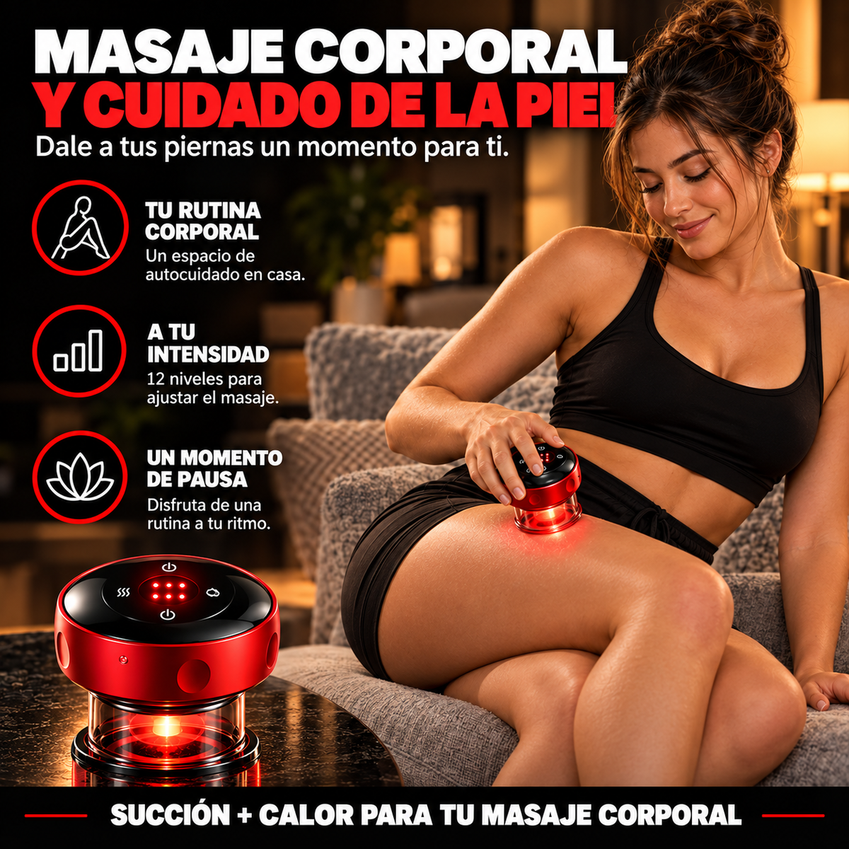 Ventosa Terapéutica Eléctrica Masajeador