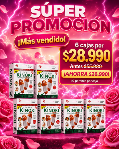 Parches Kinokis para pie
