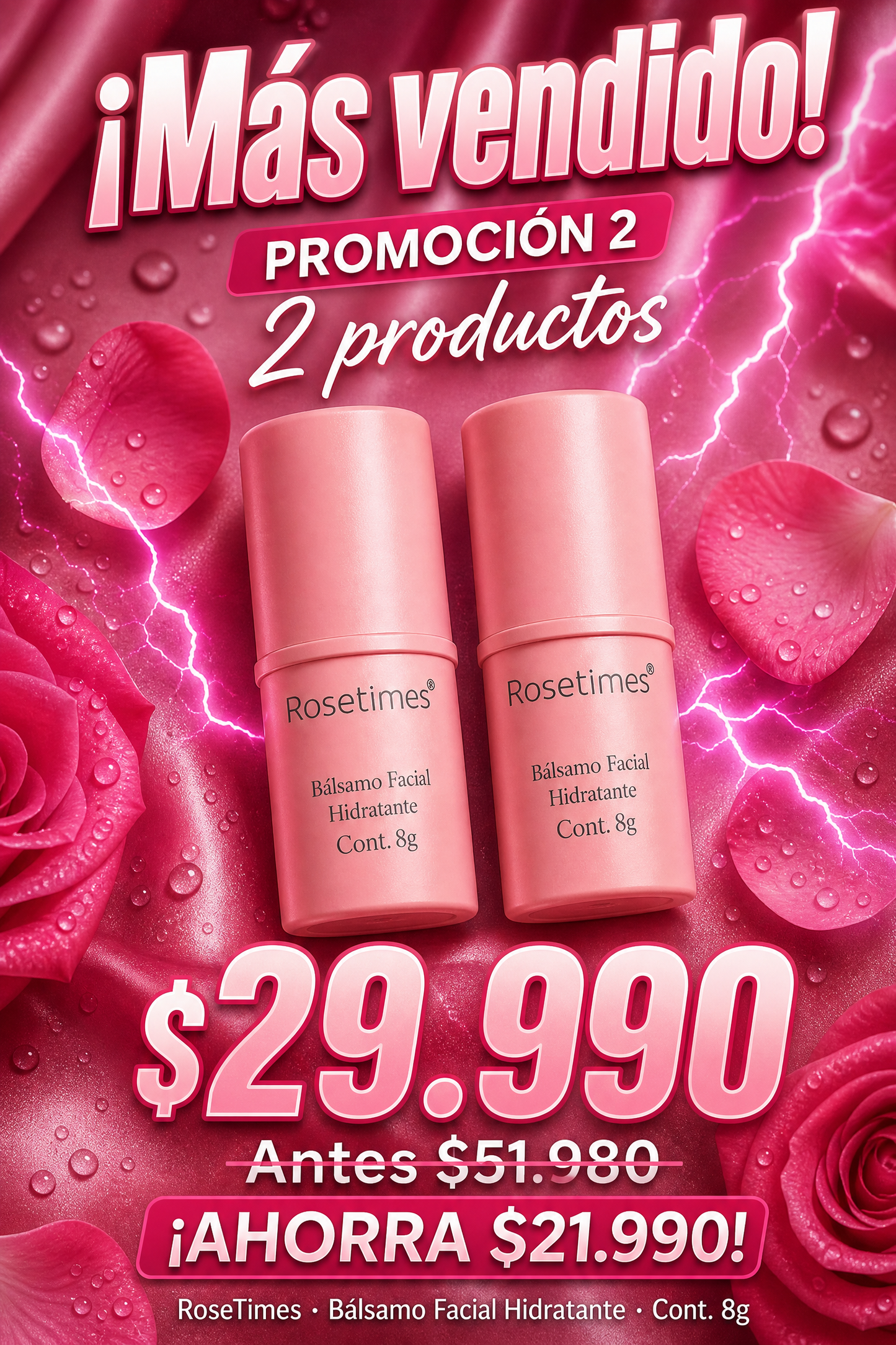 Bálsamo Facial Hidratante Antiarrugas