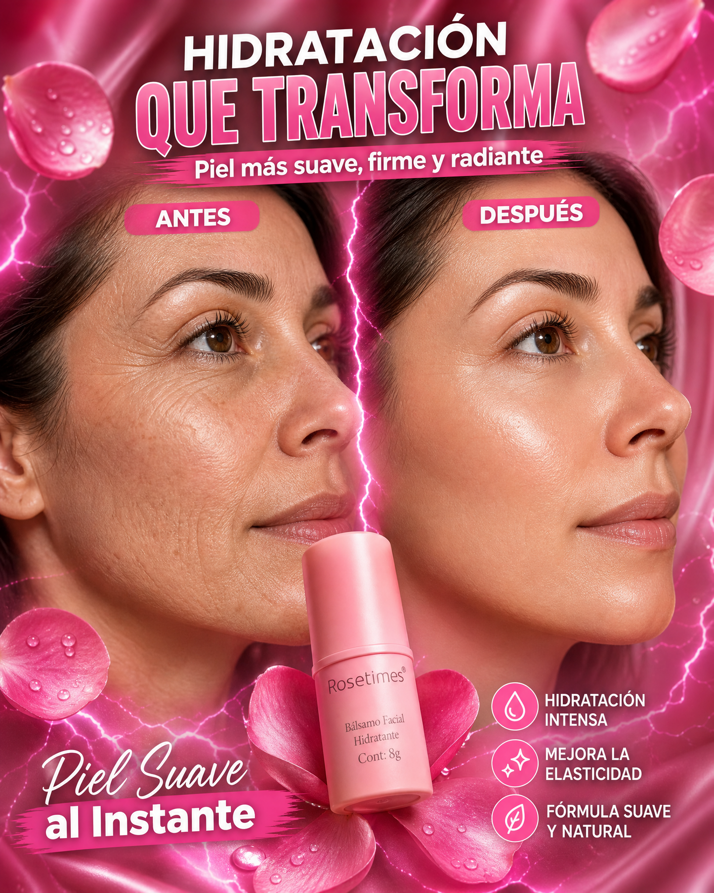 Bálsamo Facial Hidratante Antiarrugas